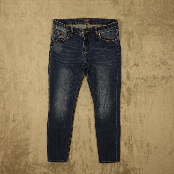 Kut From The Kloth Slouchy Boyfriend Women’s Jeans Size 8 Medium Wash Stretch - Picture 1 of 13